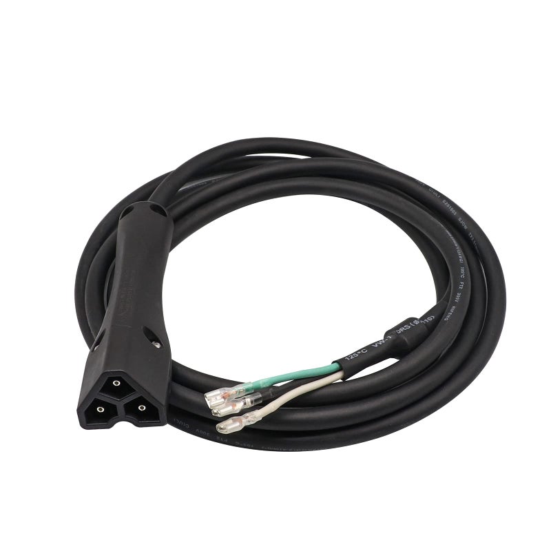 Drive-up 48-Volt Golf Cart Charger Plug 3-Pin Triangle Handle Connector with Wire Fits EZGO RXV 604321, 611219 (Charger Plug with Wire) - Image 1